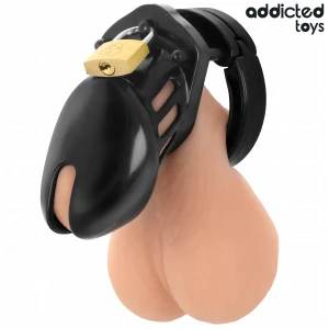 ADDICTED TOYS LOCKED - CAGE Ã PÃNIS OBSIDIAN HOLD TAILLE S